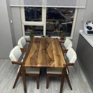 ceviz yemek masası takımı